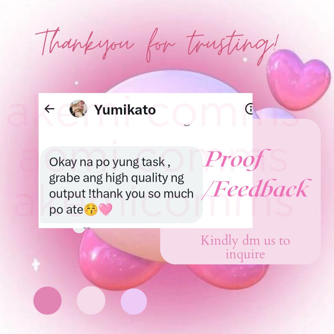 Proof's and Feedbacks!🩷
Task: -Research
            -Essay

Tysm for trusting>///< #Akemivouch