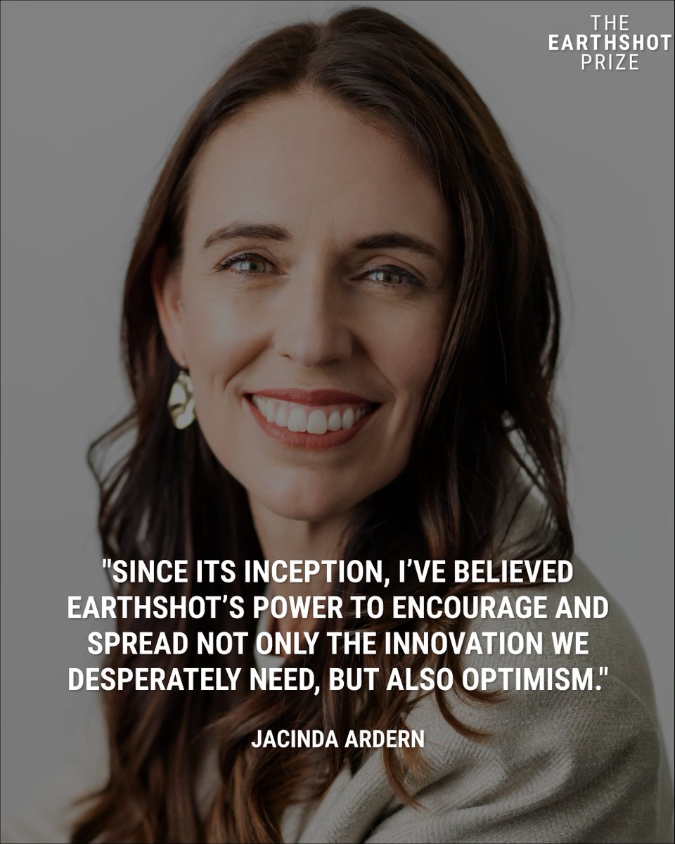 We're delighted to welcome @JacindaArdern to The Earthshot Prize Board of Trustees 🌏

Her life-long commitment to sustainable development &amp; climate action align powerfully with our ambition to protect and restore our planet by 2030.

We're honored she joins us in this new role!