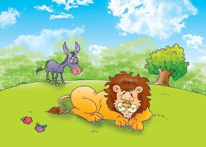 zimcousin's tweet photo. DON’T ARGUE WITH DONKEYS

The donkey said to the tiger:
– “The grass is blue”.

The tiger replied:
– “No, the grass is green.”

The discussion heated up, and the two decided to submit him to arbitration, and for this they went before the lion, the King of the Jungle. https://t.co/CqBTCWRorj