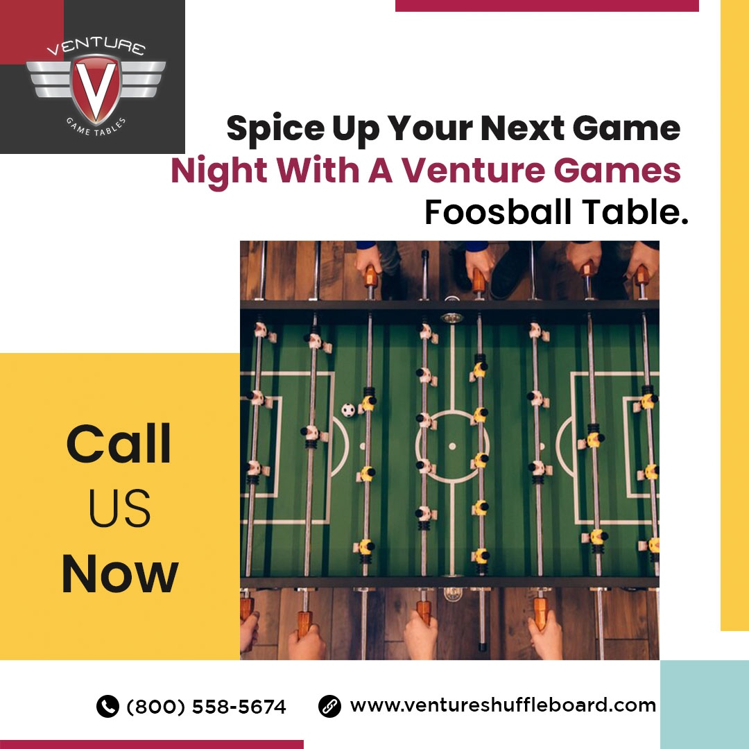 VentureShuffle's tweet photo. Find yourself looking for a new foosball table? Venture Games 
provides excellent deals on foosball tables; even Joey and Chandler won't say no. Visit our website to learn more about our products.
https://t.co/rg1OmI5zQW
#ventureshuffle #venturegame #foosball #game #table https://t.co/P5kRsj8xVI