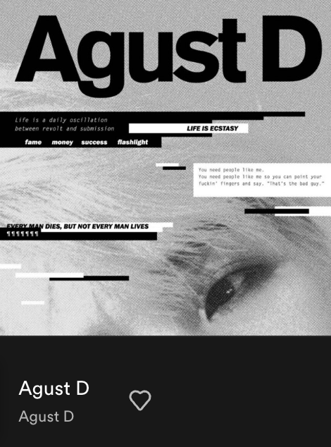 "Agust D" (song) is now available on Spotify!

open.spotify.com/track/6AknCCsx…