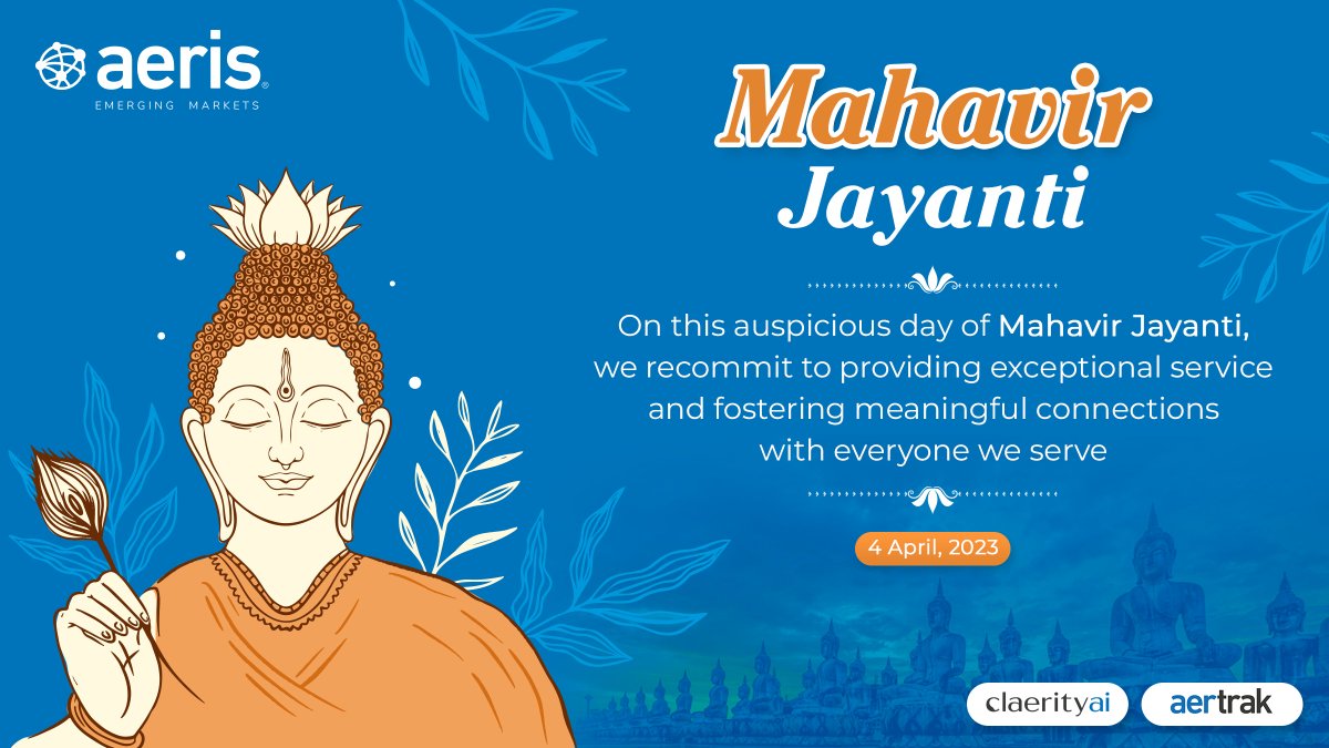 Aeris_EM's tweet photo. May the teachings of Lord Mahavir inspire us to live a life of honesty, integrity, and compassion. At @AerisM2M, we strive to embody these values in everything we do. Wishing you all a very Happy Mahavir Jayanti.

#lordparshvanath #tirthankar #MahavirJayanti https://t.co/S54j3WFpCv