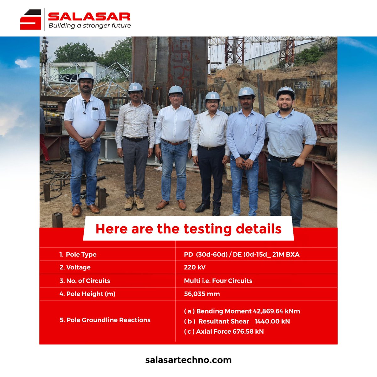 Salasar has emerged as the global leader in utility pole design, manufacturing, supply, and testing by maintaining customers' commitments with superior-quality deliverables. 

#utilitypoles #indianutilityindustry #achievement #innovation #salasartechnoengineering #engineering