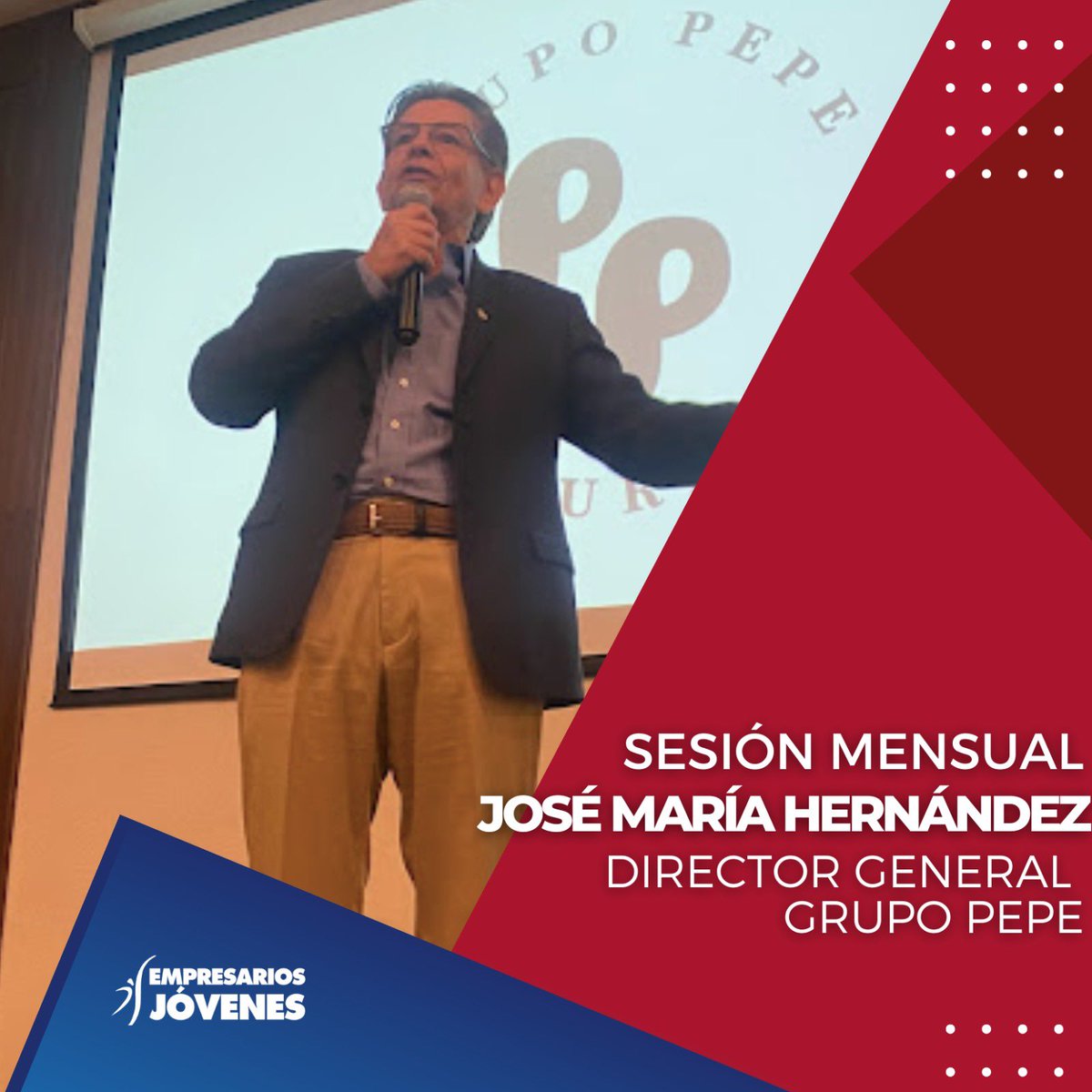 ejccgdl's tweet photo. En la sesión de marzo, se contó con la presencia de José María Hernández, Director General de Grupo Pepe, con el tema "Trayectoria Empresarial", con el objetivo de compartir su historia de éxito con lo socios de las secciones que componen el sector. https://t.co/oj4AYkjOEJ