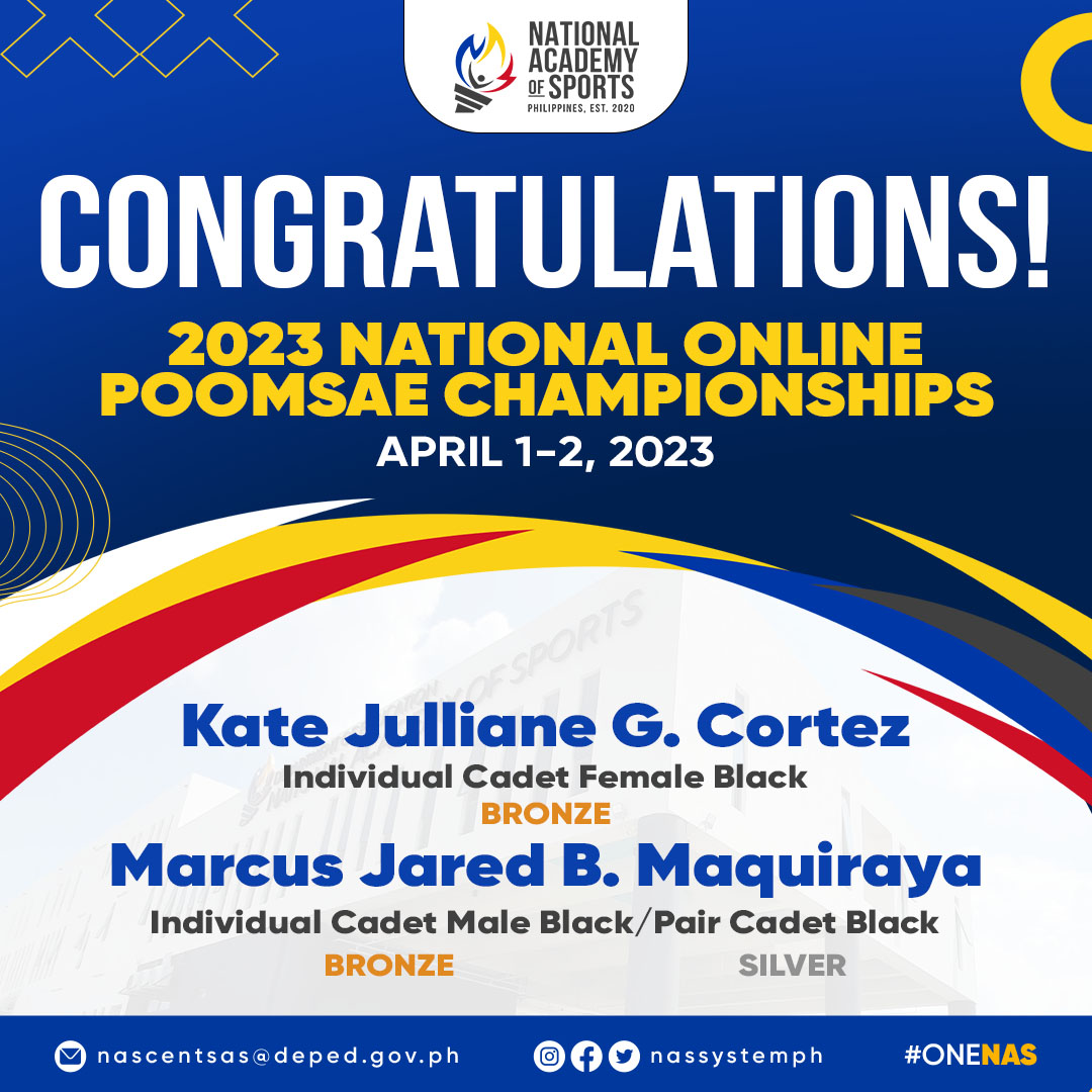 nassystemph's tweet photo. Congratulations to our student-jins who won the 2023 National Online Poomsae Championship on April 1-2, 2023.

Your NAS family is proud of your commitment, perseverance, and enthusiasm you have shown on your sports.

#TatakNAS #OneNAS #GalingAtPuso https://t.co/E6RBuPr31u