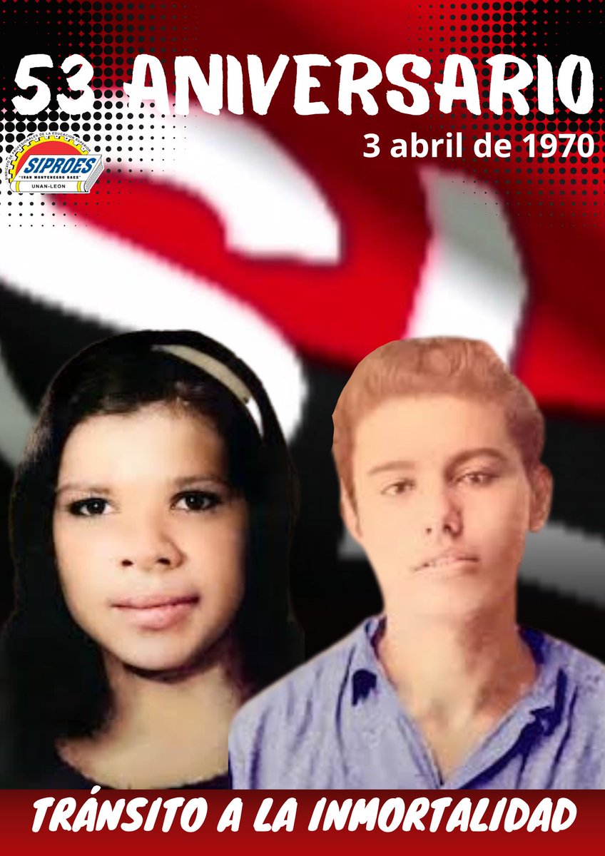 Caén abatidos por la Guardia Somocista, en el Barrio Ermita de Dolores, de la Ciudad de León, los cros Enrrique Lorente y Luisa Amanda Espinoza, hoy en su 53 Aniversario, nuestro pueblo le rinde homenaje, asumiendo el compromiso de seguir defendiendo la paz y nuestro porvenir