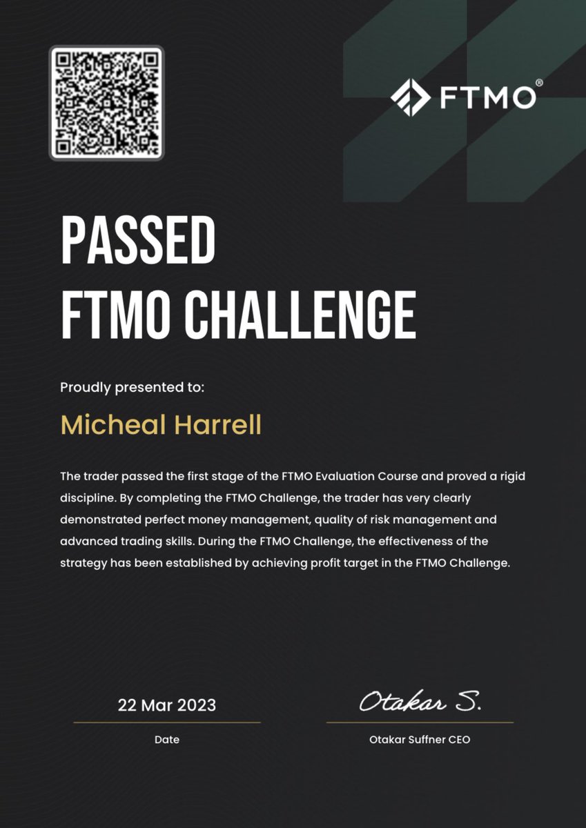 MikeyoOoTv's tweet image. It’s Easy To Pass But Hard To Keep 🧠📈📉📊 #100kchallenge #FTMO