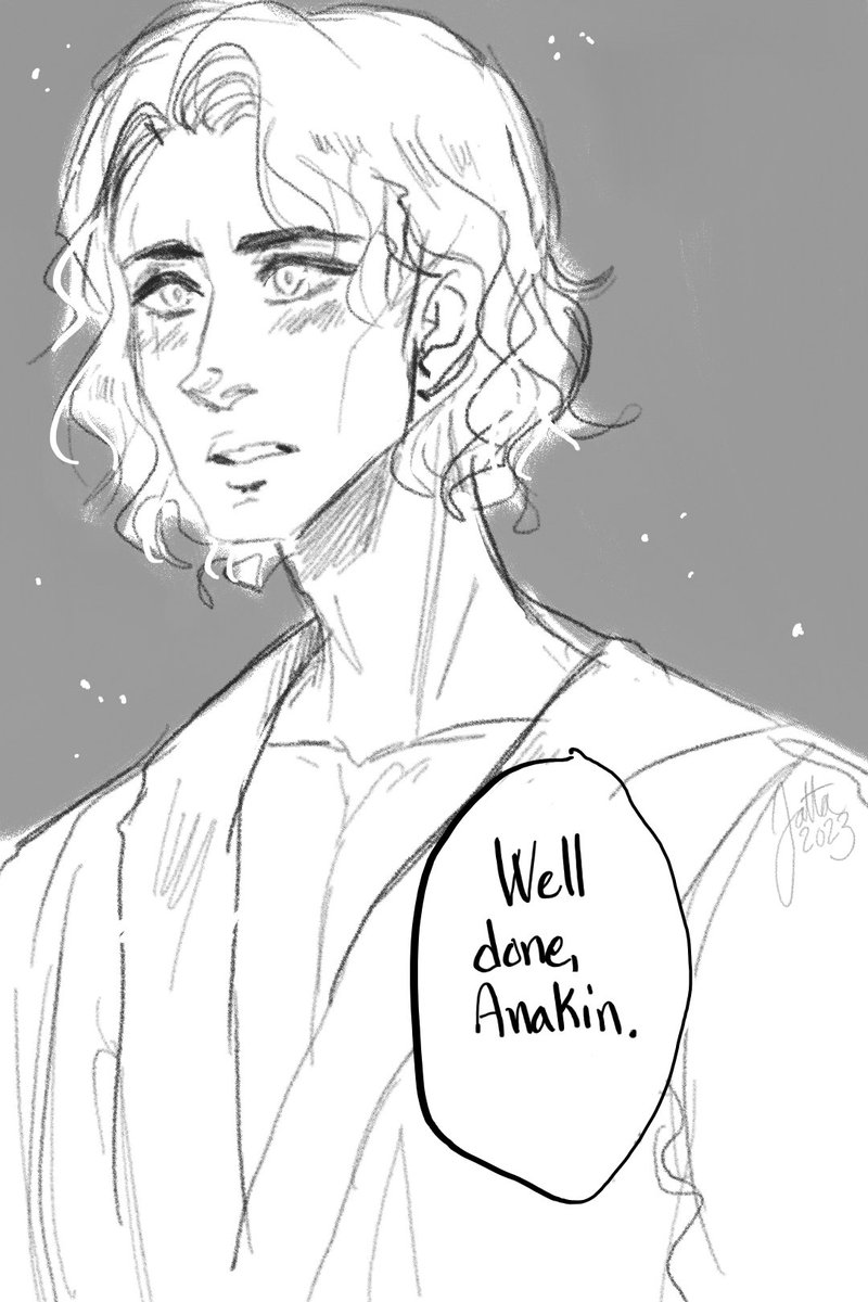 I really struggle with Anakin's hair😅 but yaay I had time to try Penup again 🥰 
#anakinskywalker #doodle #SamsungGalaxyS23Ultra