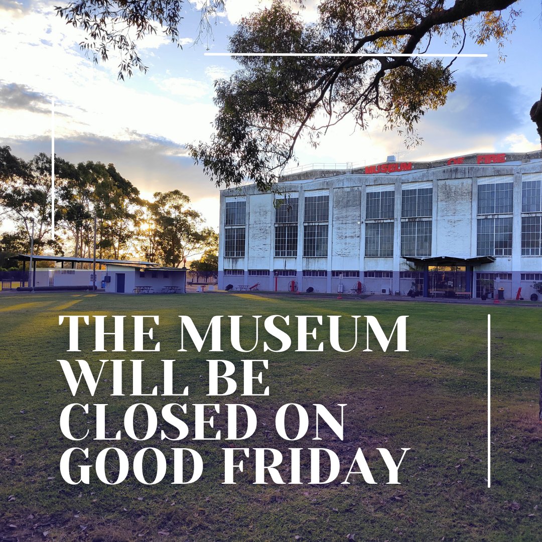MoF_Sydney's tweet photo. The Museum will be CLOSED on Good Friday however you can visit us on all other days over the Easter holiday period and throughout the school holidays.
To plan your visit, check out our website!
https://t.co/hmv7ZZKdTA
#VisitPenrith #VisitSydney #MuseumOfFire #HolidayFun #Easter https://t.co/sClKicmvUR