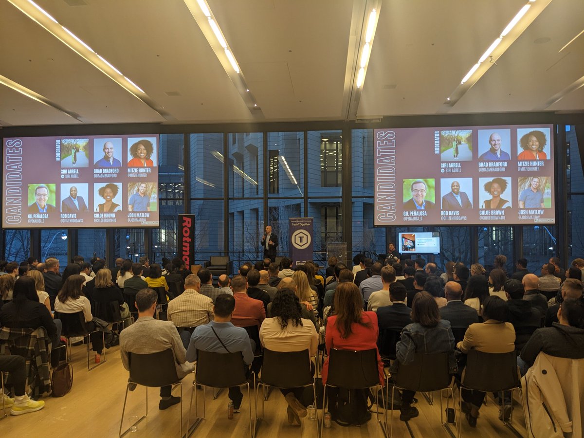 nannerbs's tweet image. Toronto&apos;s mayoral candidates share their platform at U of T Rotman

#techTO