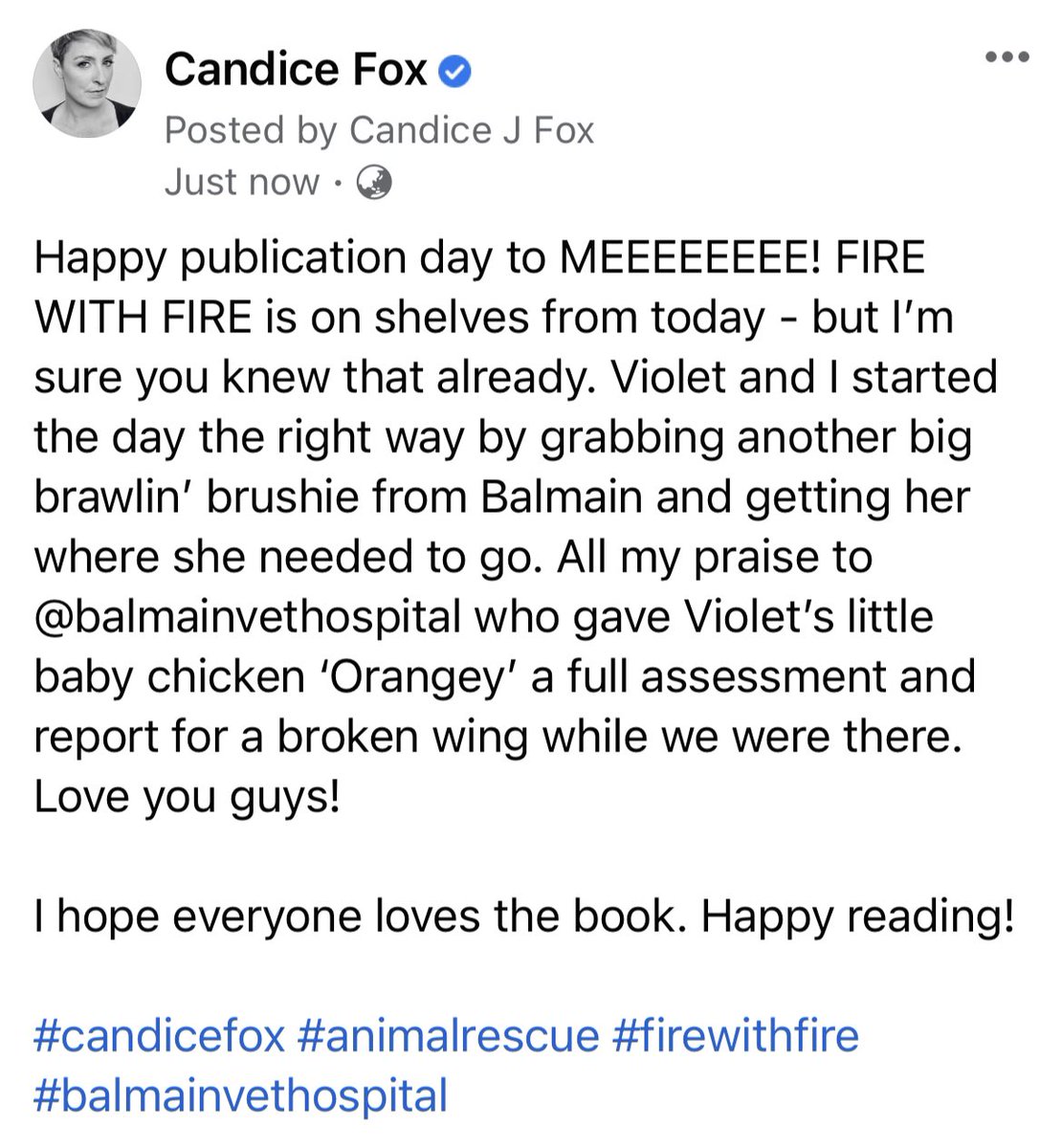 candicefoxbooks's tweet image. It’s the day! #publicationday #firewithfire #candicefox
