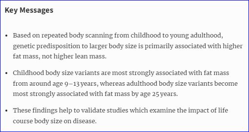 IntJEpidemiol's tweet photo. Life course effects of genetic susceptibility to higher body size on body fat and lean mass: prospective cohort study
https://t.co/5a89ARz3Wy https://t.co/CkImbLRfT2