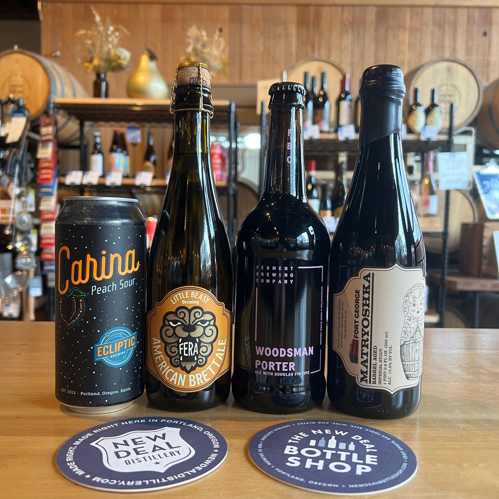 New beers in stock! A beer for every season that you will experience this week. ❄️⛈🌧🌦🌥🌤⁠
•Available in person at the New Deal Distillery &amp; Bottle Shop, or online for pickup/curbside &amp; delivery via <a href="/shoplowkel/">Lowkel</a> ⁠