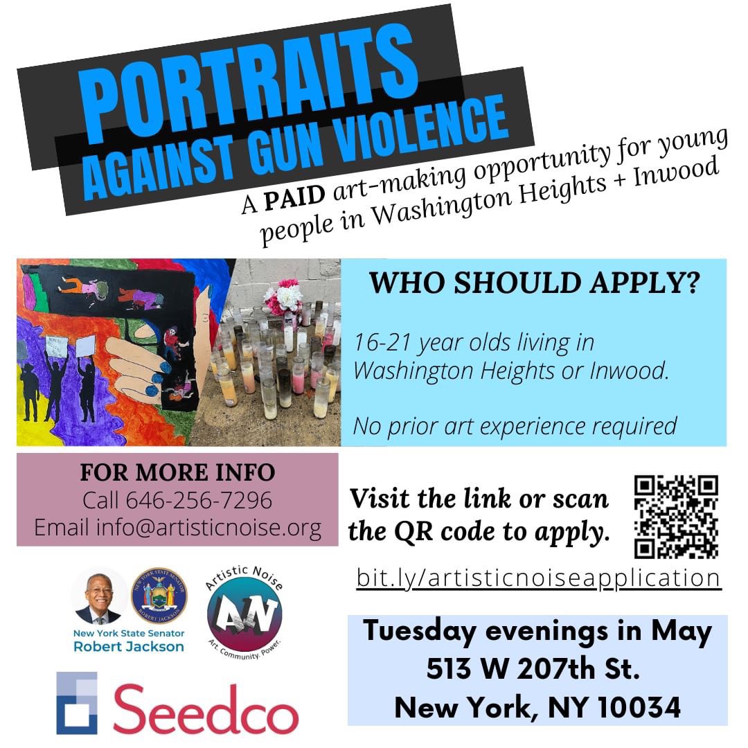 NoMAAarts's tweet photo. #Repost @Seedco_org

Seedco is excited to partner with #ArtisticNoise to host PAID art workshops for youth in Washington Heights &amp; Inwood.

Visit https://t.co/Ig8MhwfYPQ to apply!

#ArtisticNoise #SeedcoServes #Art #Photography #gunviolenceprevention #washingtonheights #inwood https://t.co/PWTk1I5t8u