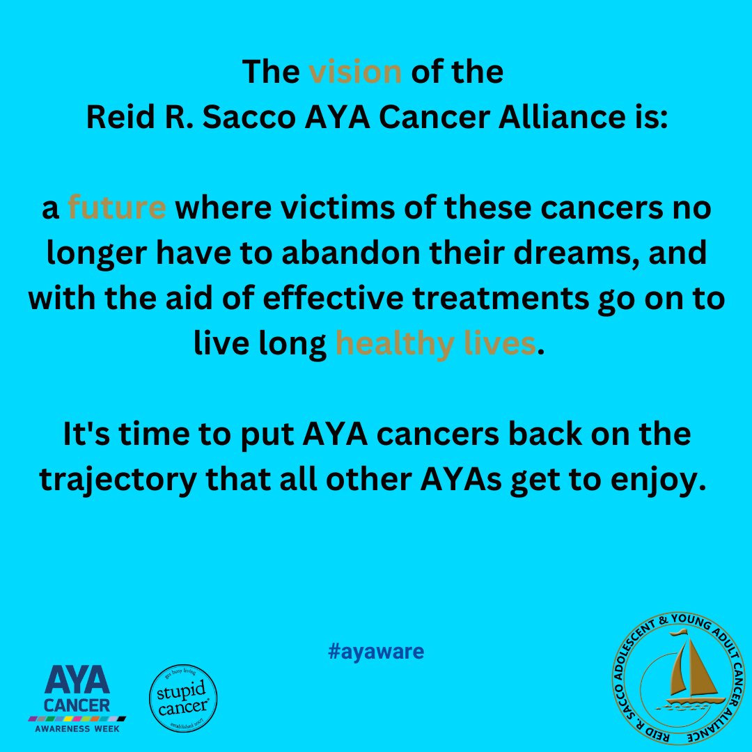 AYA Cancer Awareness Week April 3-7, 2023!
@ReidsRide 
#ayacancer #reidsride Tufts Medical Center Connecticut Children's #cancersurvivor #cancerawareness #cancerresearch #ayacanceralliance Stupid Cancer #AYAWare