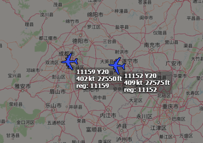 Now **TWO** Y-20s visible, second one as #7A425D 
 11152