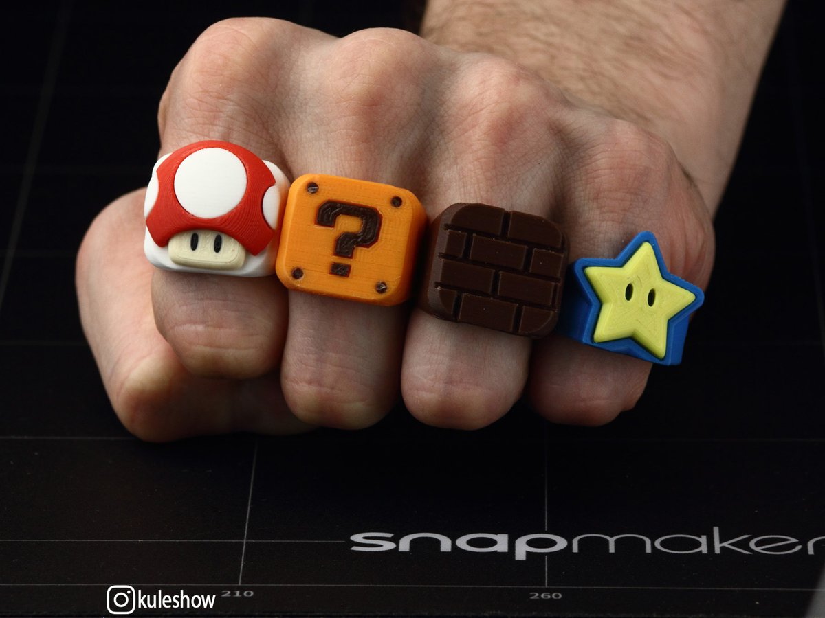 bigovereasy's tweet image. Mario Rings 🍄❔🧱🌟

cults3d.com/en/3d-model/je…

@Cults3D @snapmaker #Mario #snapmaking #multicolor3dprinting