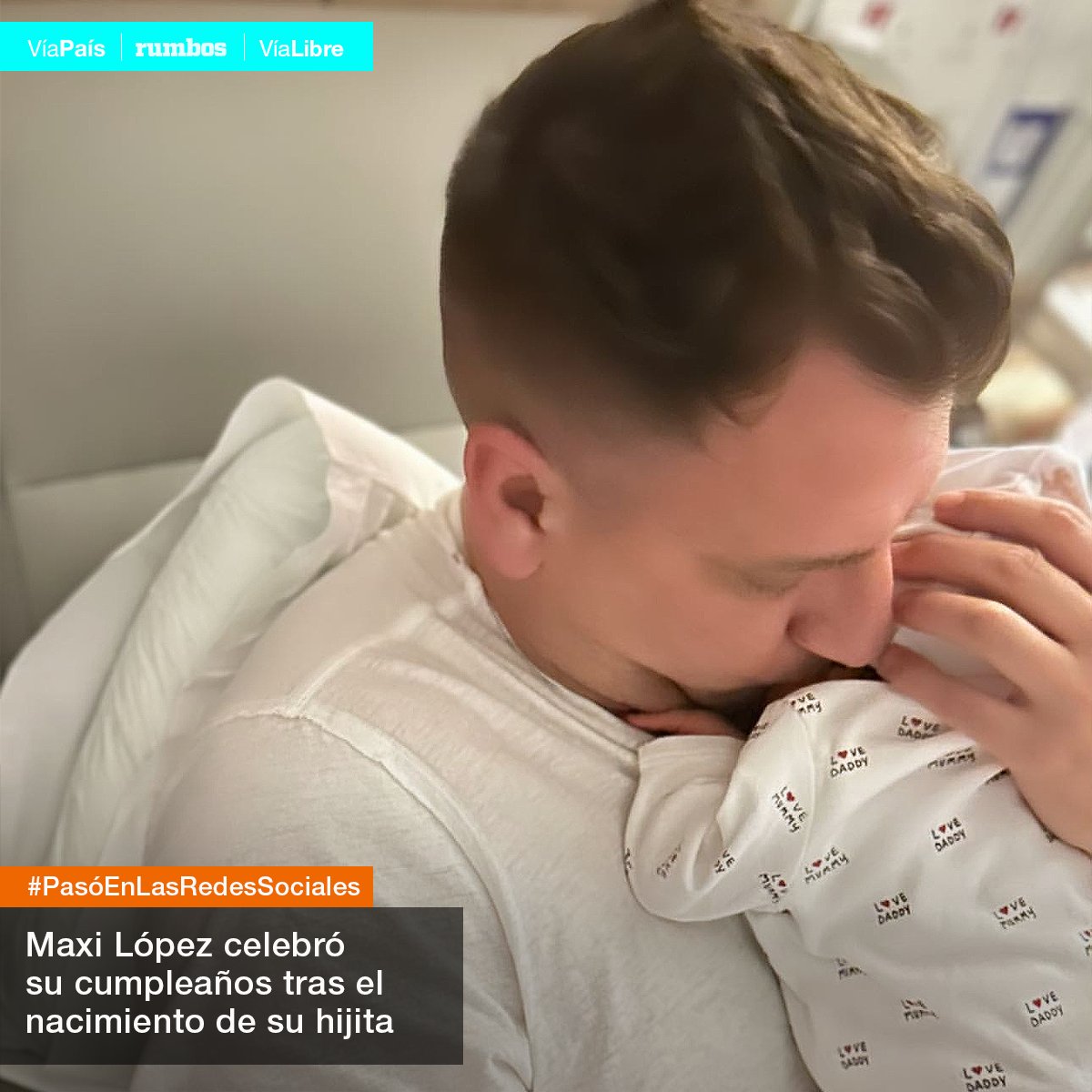 💗¡BIENVENIDA ELLE!💗

😍Maxi López fue papá por cuarta vez el viernes 31 de marzo, junto a su pareja Daniela Christiansson. El ex futbolista celebra, además, sus 39 años este lunes junto a la bebé.

🔗Leé más en viapais.com.ar/entretenimient…
