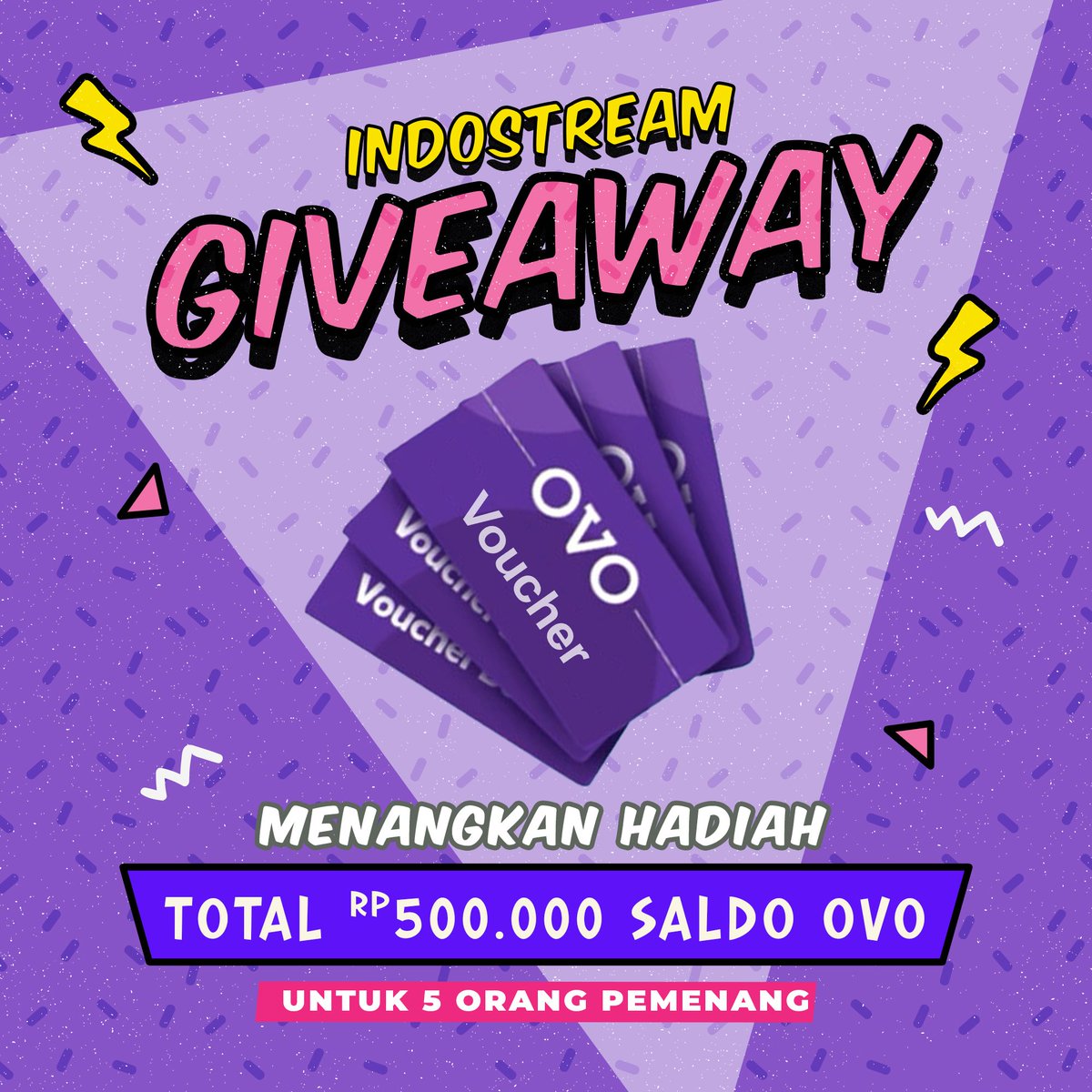 SuhadaMoch's tweet photo. info lengkap klik disini https://t.co/iqMkcwvANm #indostreamgiveaway #indostream https://t.co/XVeOUnZ6w2