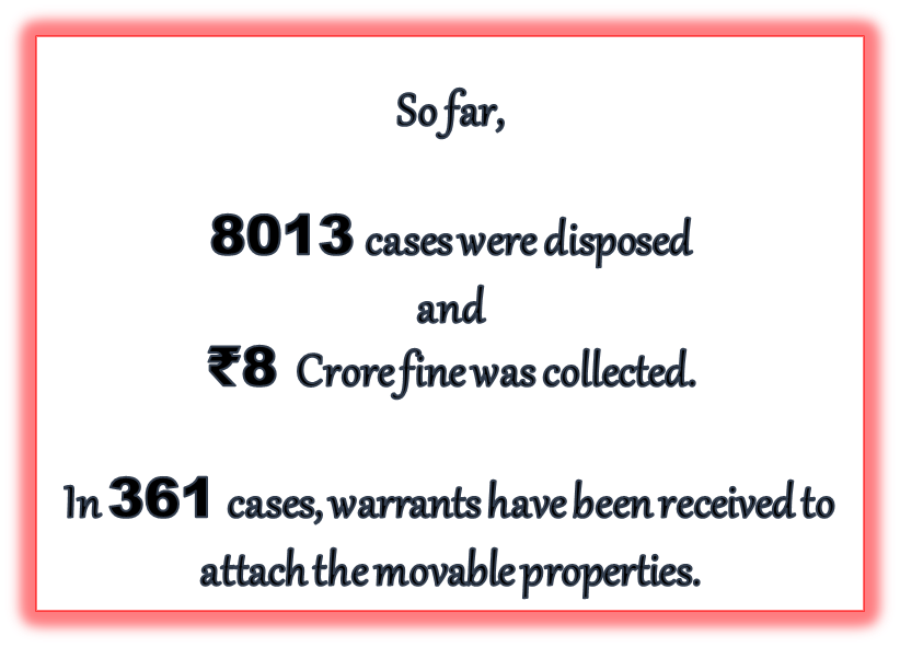 Greater Chennai Traffic Police on Twitter "Focusing on 7943 pending