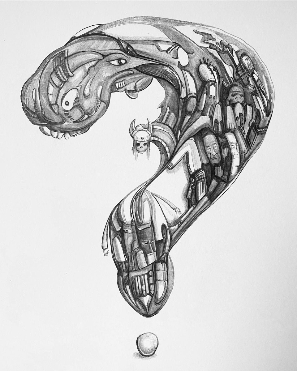 rob_berg's tweet photo. Questionable Marks.
#question #questionmark #huh #questionable #questionableArt #art #chaosart #weird #weirdArt #pencil #pen #streamofconsciousness #explorationofthenow #batman https://t.co/vMm2UkBqTh