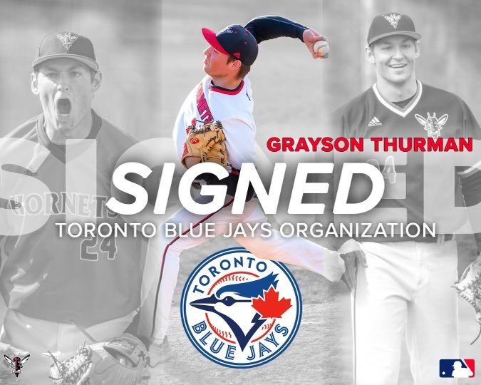 LynchburgBaseBl's tweet photo. Congratulations to our boy Grayson Thurman for signing a professional contract with the @BlueJays 🔥⚾️ https://t.co/mSWGAZxU1y