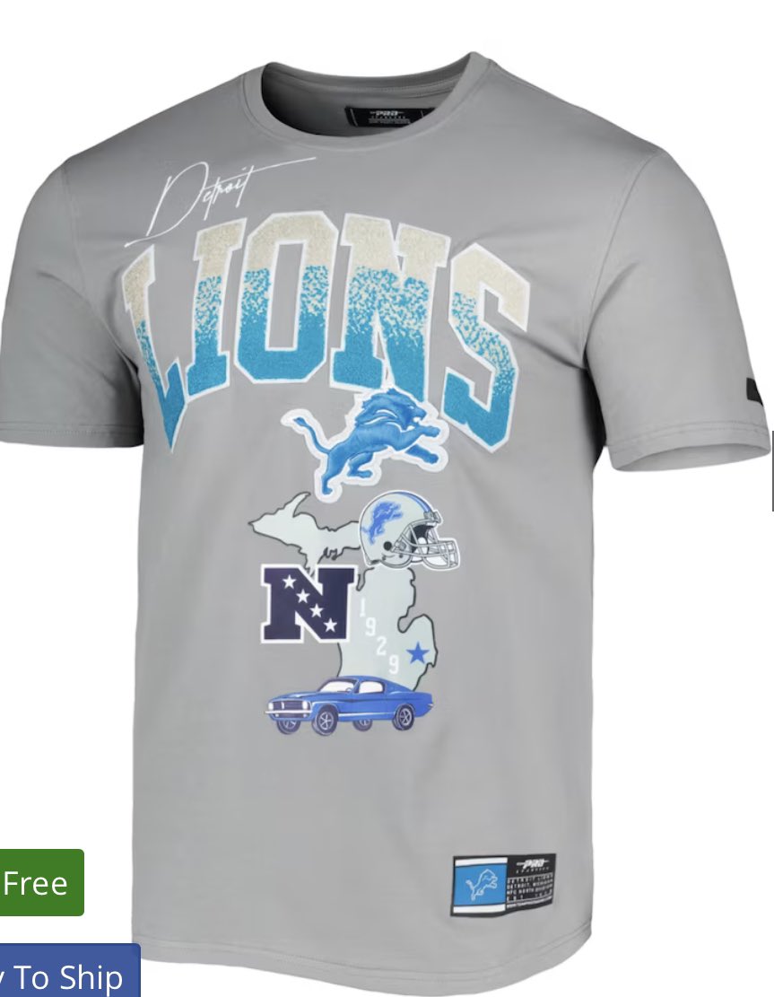 I’m a sucker for well-done branded apparel. A careful balance of brand recognition with effortlessly cool vibes.

Found this lil guy on the <a href="/Lions/">Detroit Lions</a> store and bought 10 immediately: