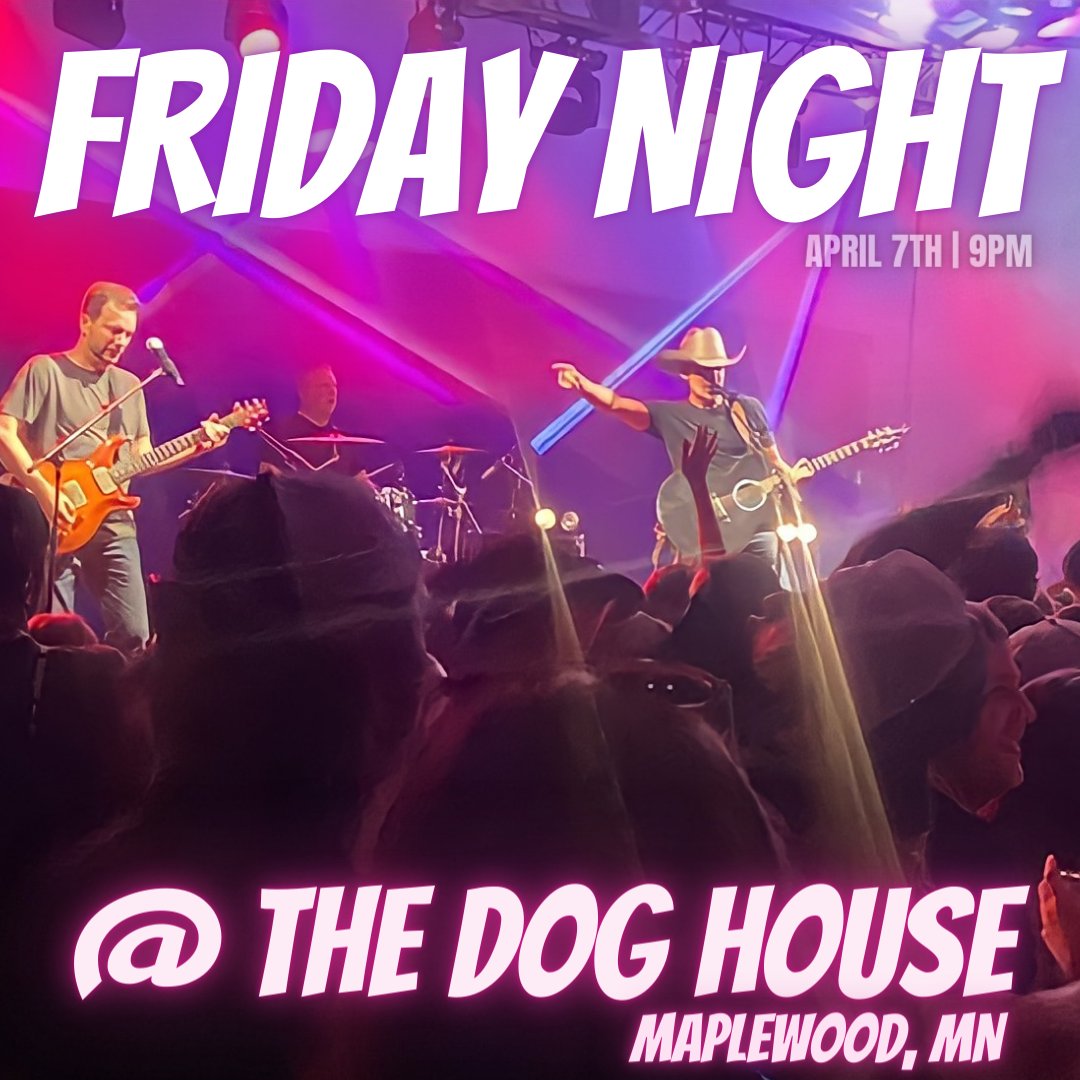 Country fans--Get ready to party it up with the Tim Sigler Band on Friday night @ The Dog House in Maplewood!  Music fires up at 9pm--Can't wait to see you all this weekend!🤠🎸🎵💃🍻🤘🎉

#timsiglerband #country #countrymusic #livemusic #timsigler #doghousemaplewood