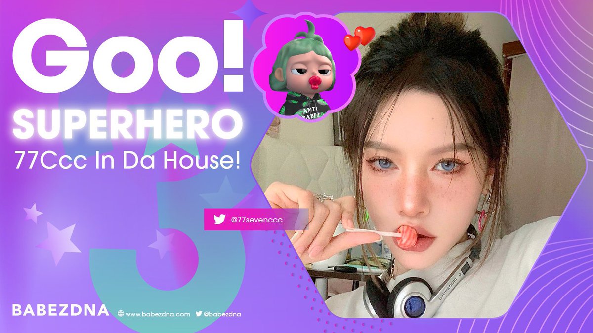 77sevenccc's tweet photo. Happy to join #BABEZDNA the big family🥰
Let's play together in da house！
🧚‍♀️🧚‍♀️🧚‍♀️

@babezdna 
#BabeZitters https://t.co/txk0LZmTCS