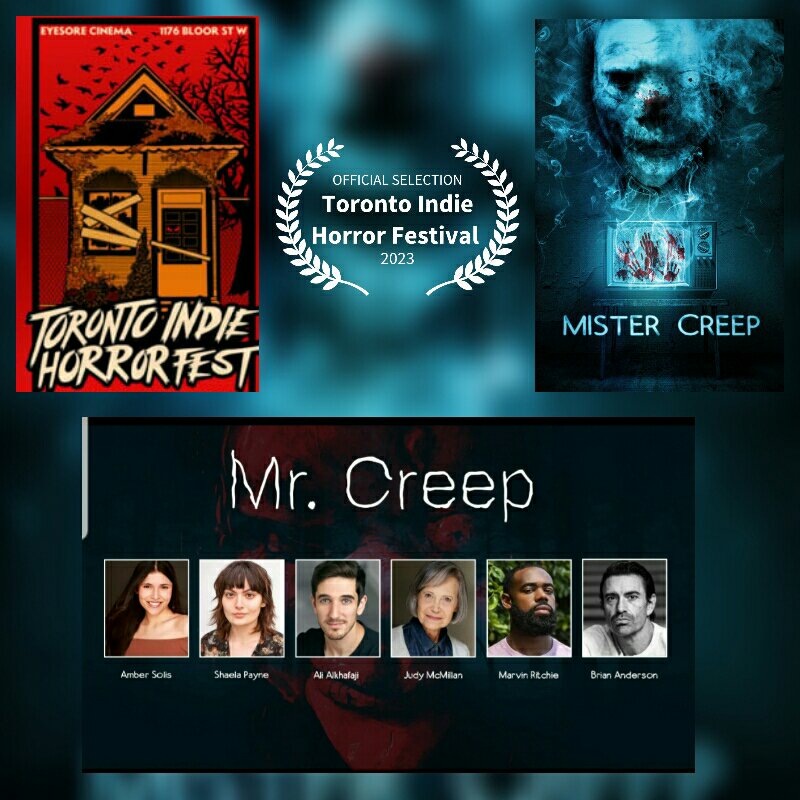 Amazing news! "Mister Creep" was just selected by <a href="/TOIHorrorFest/">toindiehorrorfest</a> via FilmFreeway.com! -Thank you!   Toronto Indie Horror Fest.  Writer/Dir Isaac Rodriguez Producer Cynthia Bergen