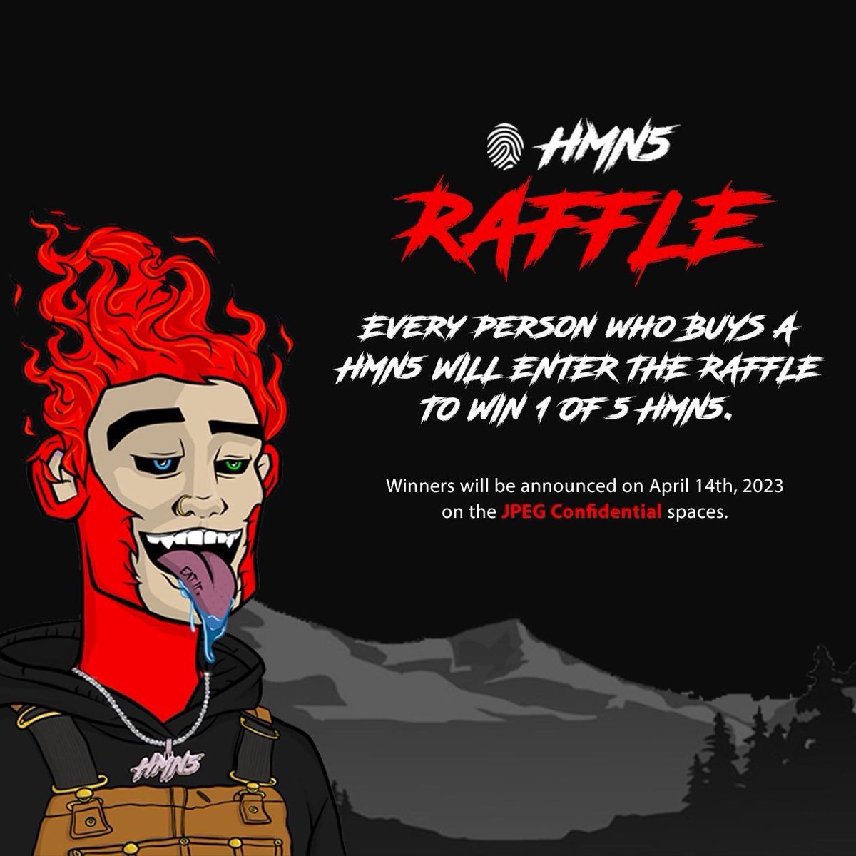 Papi_Jay_93's tweet image. What up what up!!! Don’t forget our Raffle giveaways going on. Make sure to pull them 🧹 out and get yourself a #BadVibes trait and scoop any #HMN5 LFG!! @BryanveeEth @bvtnico @okinalabs