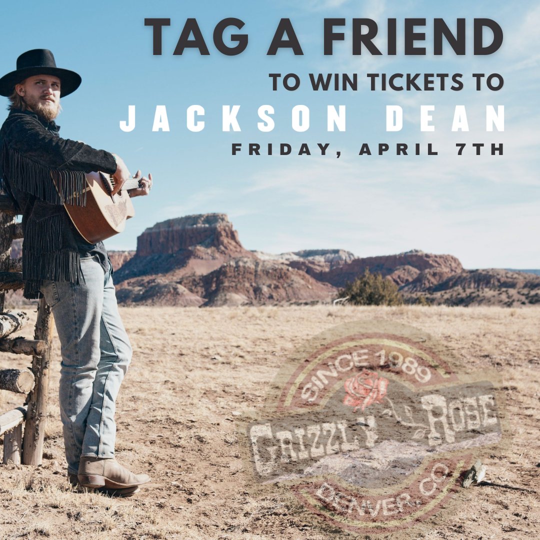 April starts off with Jackson Dean joining us this Friday!
You know the drill - tag a concert buddy in the comments and we will draw a lucky winner of two free tickets this Thursday!