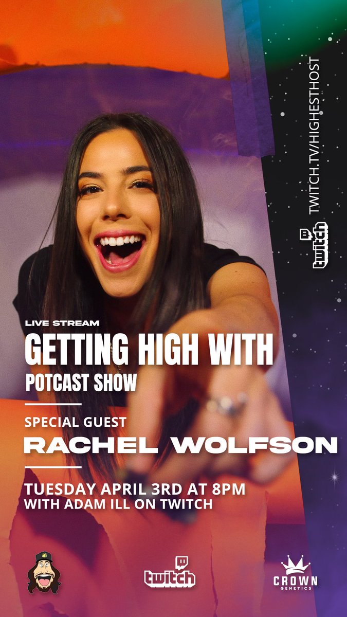 gettinghighwith's tweet photo. Tomorrow with @wolfiecomedy for an all new episode of #gettinghighwith. Live on twitch, later where all podcast are found, then final vid on YouTube after. 😏 https://t.co/m1GvNxXR35