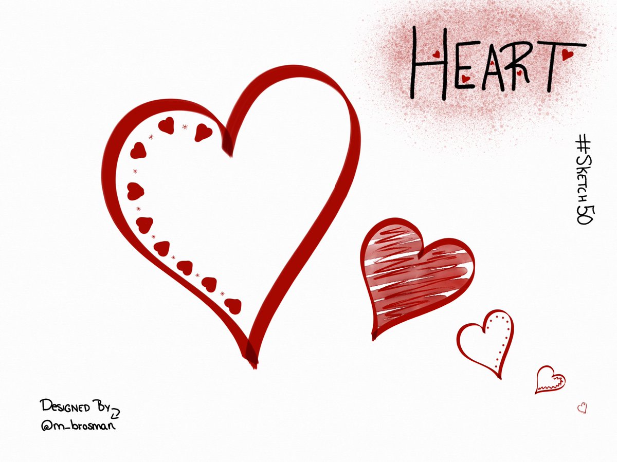 Day 3 of #sketch50 ~ L❤️ve hearts! #TodayISketchnotEd @sketch_50
