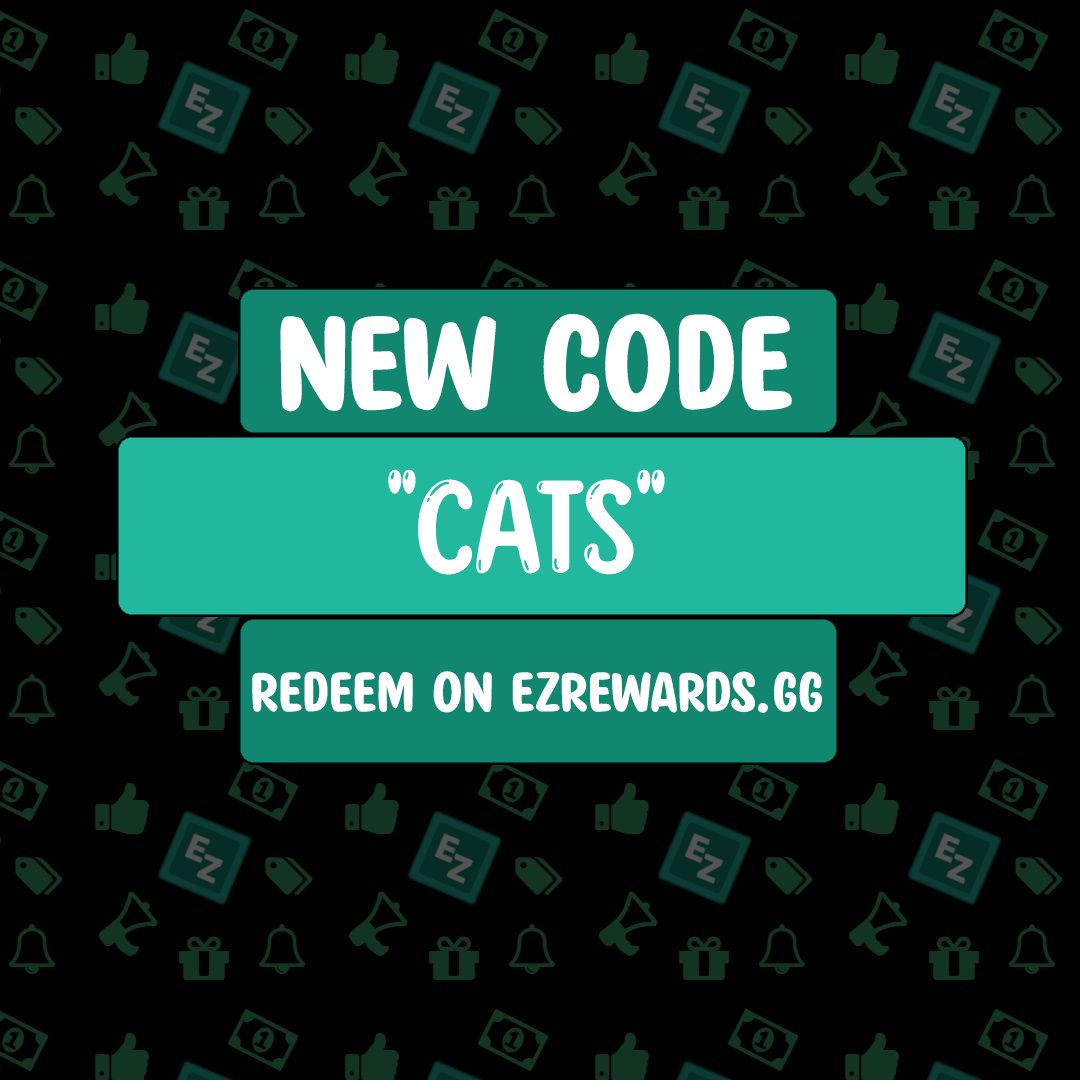 EzRewards on Twitter "🚨 PROMO CODE CATS 💚 RETWEET & LIKE FOR MORE
