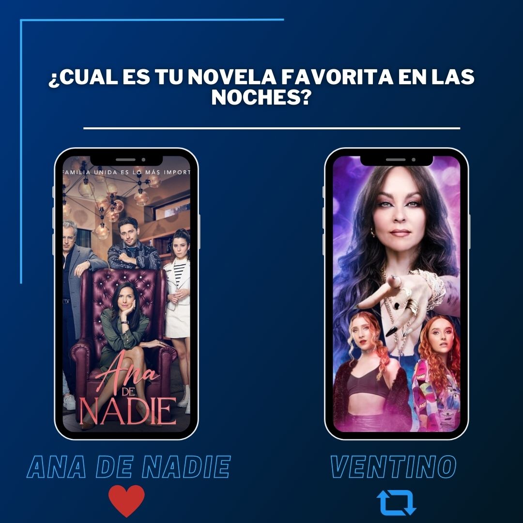 RatingPrimeCol's tweet image. #Encuesta | ¿Cuál es tu novela 📺 favorita en las noches? 

#AnaDeNadie ♥️

#Ventino 🔁