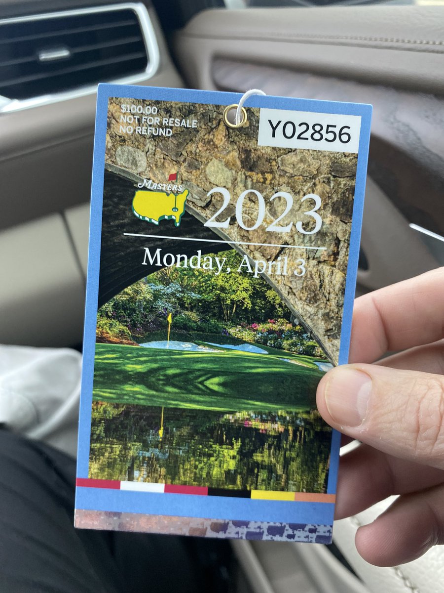 ChrisHebron's tweet photo. Today was a good day! #masters2023 https://t.co/ncsetTFwX7