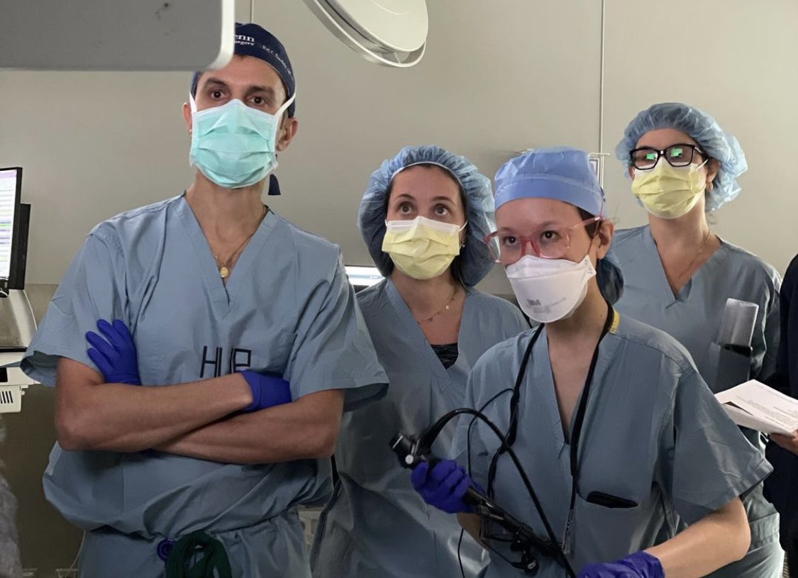 Penn_ENT's tweet photo. Another day in paraDISE! Here our @PennSleepSurg team had a full day in the OR with DISEs, an Inspire, pharyngoplasty, and tracheostomy! https://t.co/ZgXBrfOawz