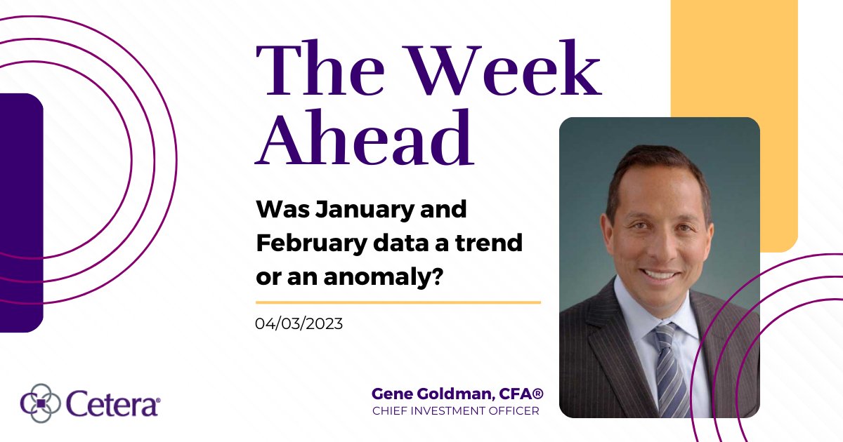 BlockNewman's tweet image. Was January and February data a trend or just an anomaly? CIO Gene Goldman explores why the markets will be closely watching March data to clarify this in #TheWeekAhead. Check it out! bcove.video/3ZLBnJB