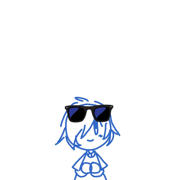 minato says goodnight(I've put sunglasses on him) 