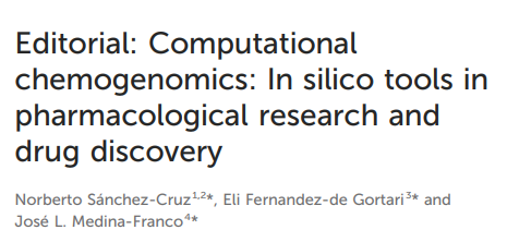 Thrilled to share the Editorial of the topic collection <a href="/FrontPharmacol/">Frontiers - Pharmacology and Toxicology</a> An initiative of Dr. <a href="/NorbertoSnche17/">Norberto Sánchez Cruz</a> <a href="/iquimicaunam/">Instituto de Química</a> 
 and performed in collaboration with Eli Fernandez-de Gortari.  frontiersin.org/articles/10.33…
#OpenAccess #compchem <a href="/quimica_unam/">Facultad de Química UNAM</a>