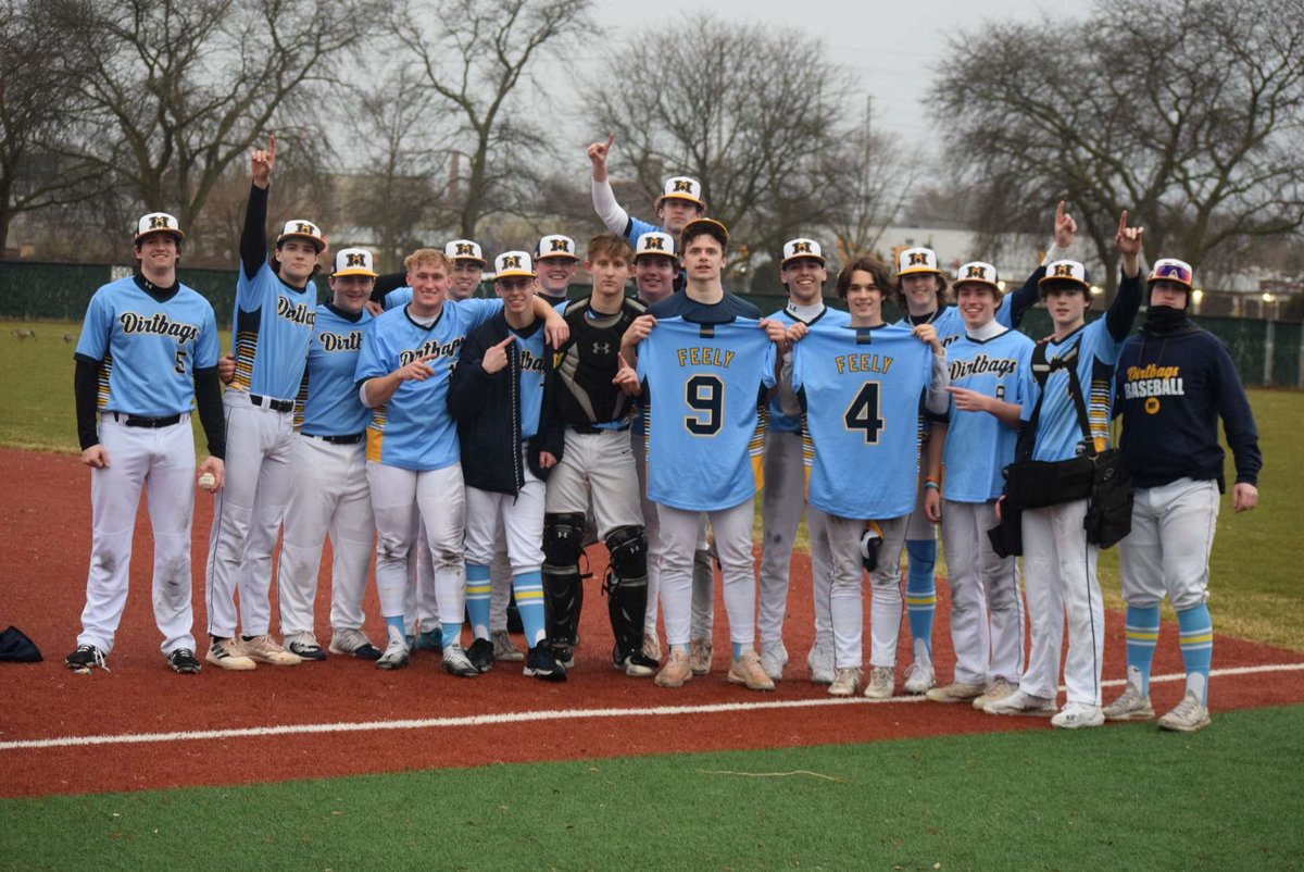 Hey coach, just wanted to let you know we got the first one for you, but it wasn’t the same without you. Miss you everyday. Dirtbags are 1-0. #4MF