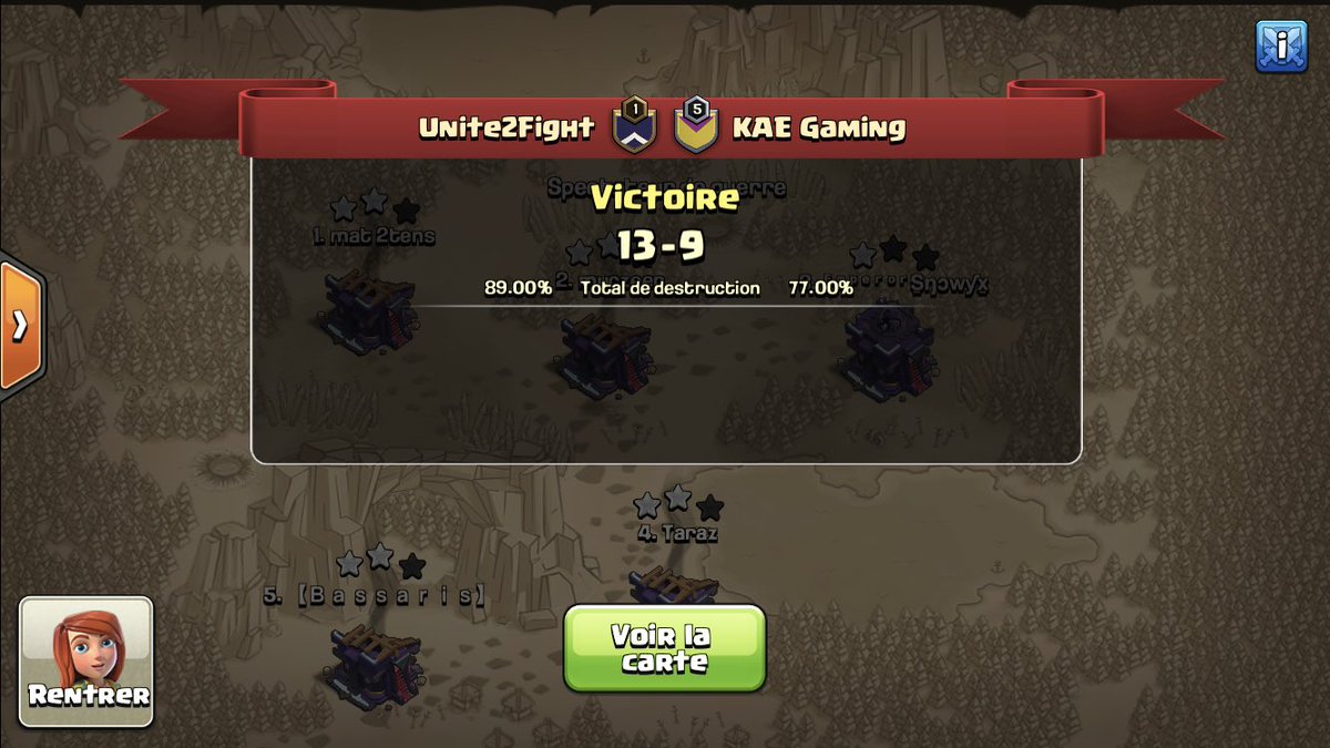 Unite2FighteS's tweet photo. 1/16 Tournoi des Barons (TDB) VS KAE Gaming

 @KAE_Family Gg

Road to 1/8 🔥

@TNT_TDB_CDA_COC https://t.co/gCbgLbjhHo