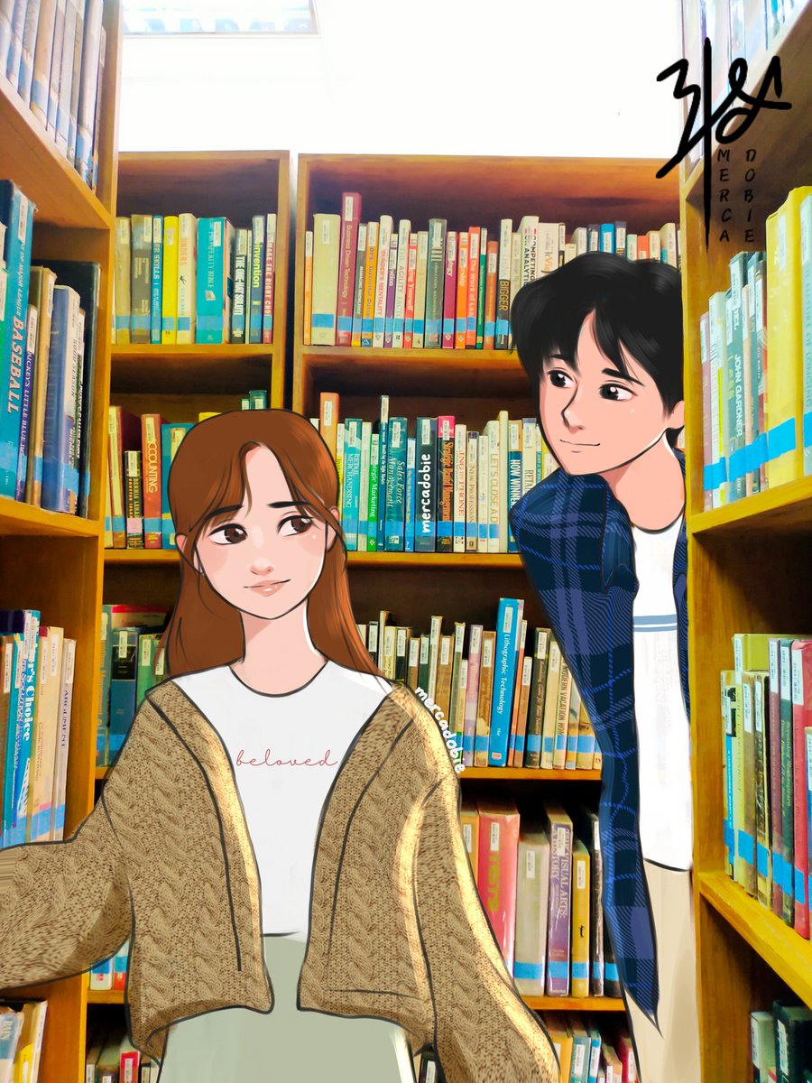 BeaAngela___'s tweet photo. When an artist gets bored while killing time at a library. https://t.co/3Yc0hPdZGI
