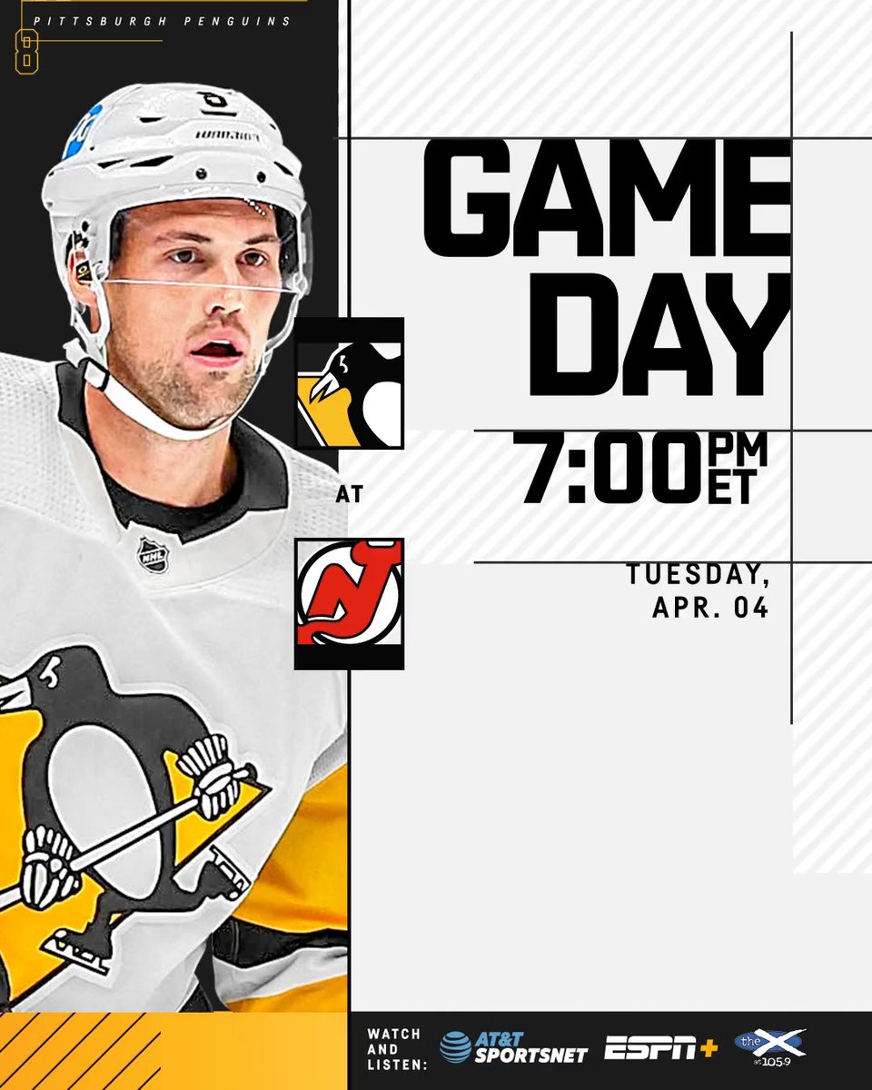 Pittsburgh Penguins on Twitter: "See you tonight, @NJDevils. Game
