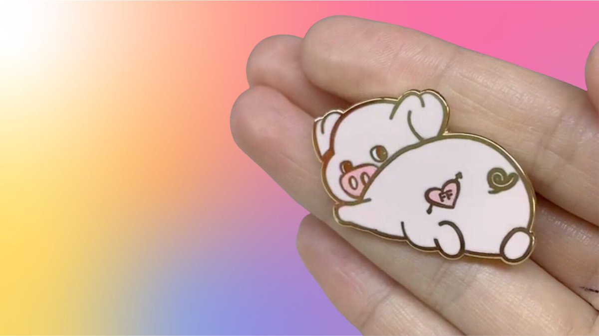 The Friendly Pig Golden Pin is available to pre-order now. It will ship within 2-3 weeks. Rest assured if the rest of your order is ready to ship we will ship the pin separately! friendlytoys.ca