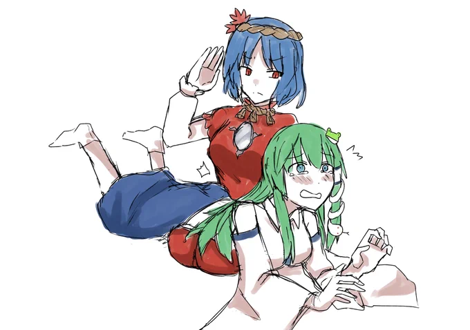 神奈子様と早苗さん 