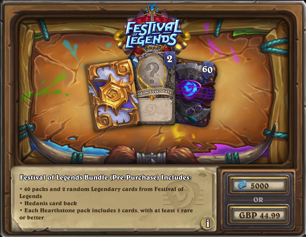 🎁 48 HOUR GIVEAWAY MADNESS! 🎁

Festival of Legends 60 Pack Bundle!

Kindly provided by <a href="/PlayHearthstone/">Hearthstone</a>

To enter Giveaway:
♥️ Like
♻️ Retweet
✅ Follow <a href="/MeatiHS/">Tom Wayland</a>
▶️ Sub to youtube.com/channel/UCNTyu……

Weiner announced 6th April!  Good luck! 🤞

#Hearthstone #Giveaway #Ad