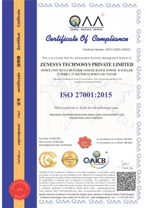 Zenesys Achieves ISO 27001: 2015 Certification of its Information Security Management System (ISMS)

#Software #Technology 

issuewire.com/zenesys-achiev…