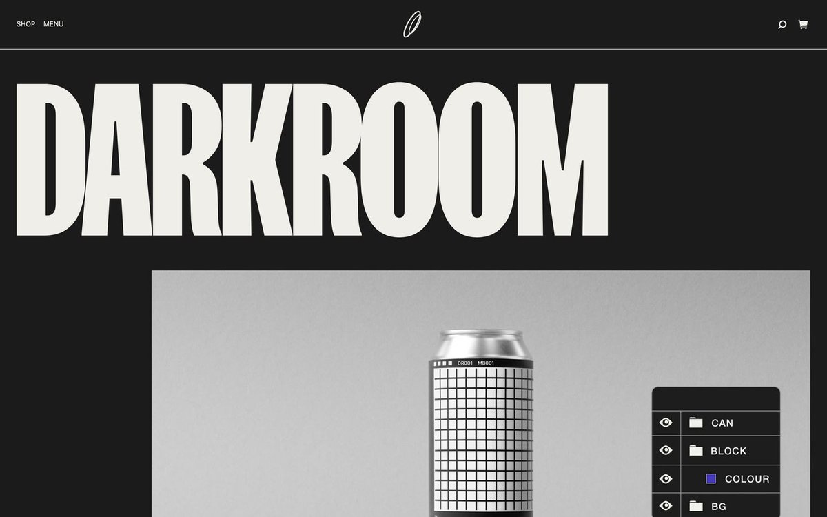 Featured: Darkroom
httpster.net/website/darkro…
Credit: instagram.com/darkroom.psd/
 #website #design #inspiration